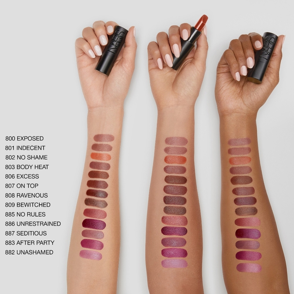 On Top Nars Explicit Satin Lipstick Deep Chestnut Brand New In Box Full Size - Picture 4 of 10